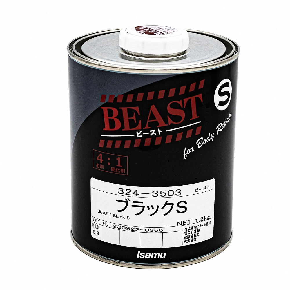 (対象画像) イサム塗料 ビースト ブラック (主剤)1.2Kg