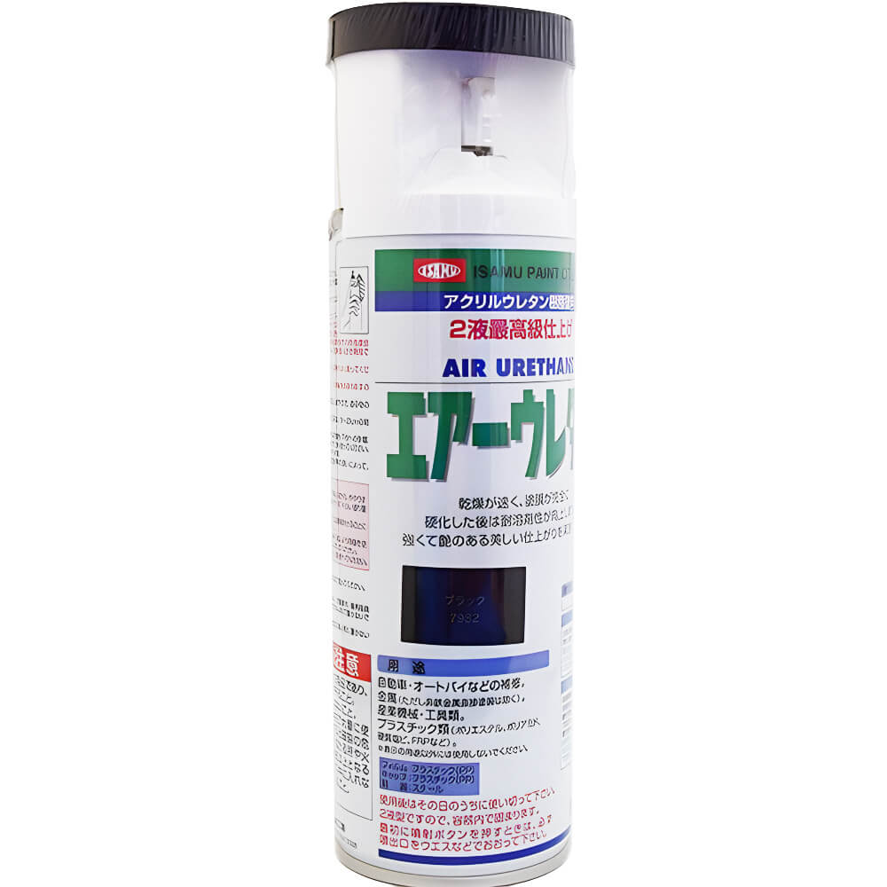 (対象画像) イサム　エアーウレタン　ブラック　315mL(ツヤ有り）