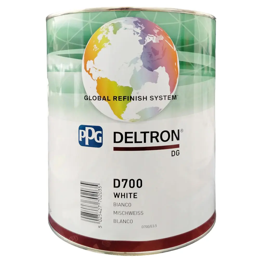 (対象画像) PPG　ソリッド用塗料　デルトロンDG D700 ホワイト　3.5L