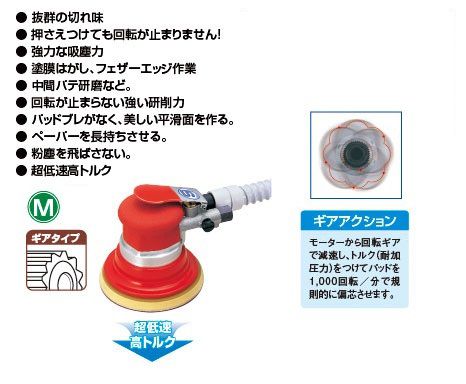 SI-3115R 吸塵式ギアアクションサンダー